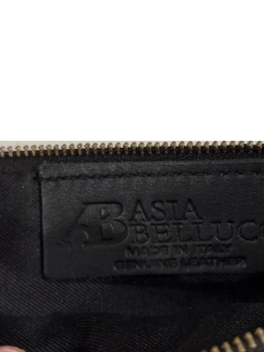 Asia Bellucci Genuine Leather Italy Brown Snakeskin Wristlet Clutch Zipper Y2K